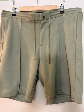 H&M Olive Sage Drawstring Athletic Shorts